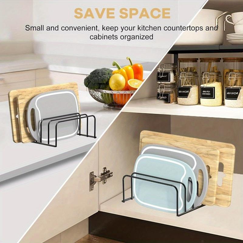 Kitchen Cabinet Baking Organizer - 1個入りまな板オーガナイザー キッチンベーキングクッキーパンシート冷却ラック収納スタンド キャビネットカウンタートップベーキング用品用