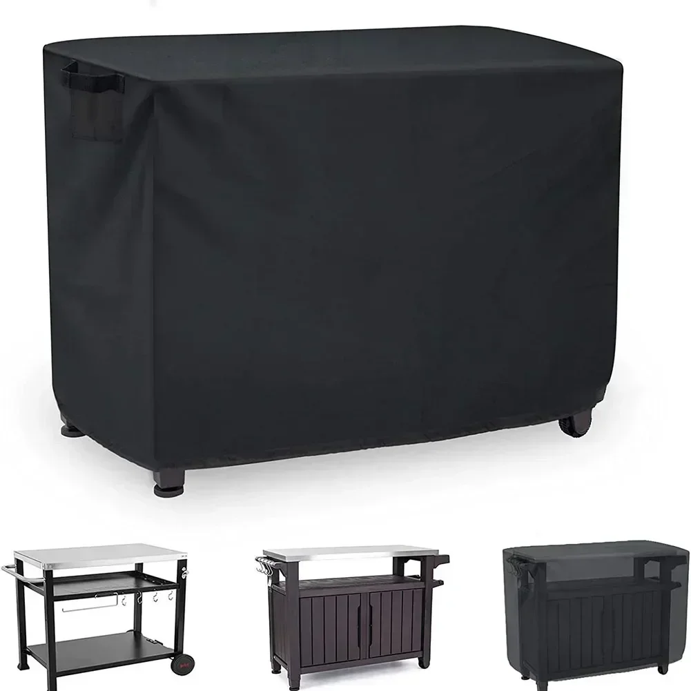Kitchen Baking Cart - 防水屋外準備可動ダイニングカートピザオーブンパティオグリルテーブルカバーパティオ屋外キッチンバーベキューガスグリルカバー