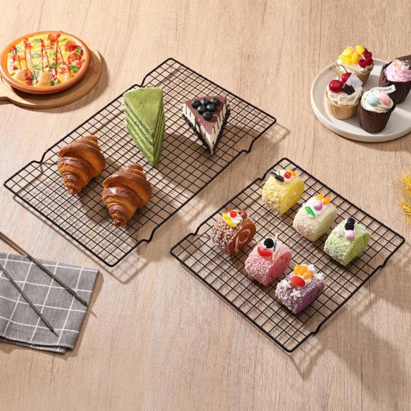 Kitchen Accessories For Baking - ステンレス製パンビスケットケーキ冷却ラック、水切りラック、冷却グリッド、ベーキングパン、家庭用製菓ツール、キッチンアクセサリー