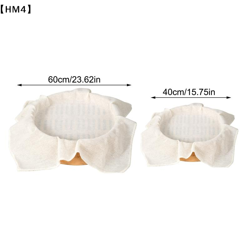 Kitchen Baking Cloth - 3 個 40/60 センチメートル純綿蒸し布家庭用引き出し布蒸し米とパンマットラウンド綿ガーゼキッチン蒸し器〔HM4〕