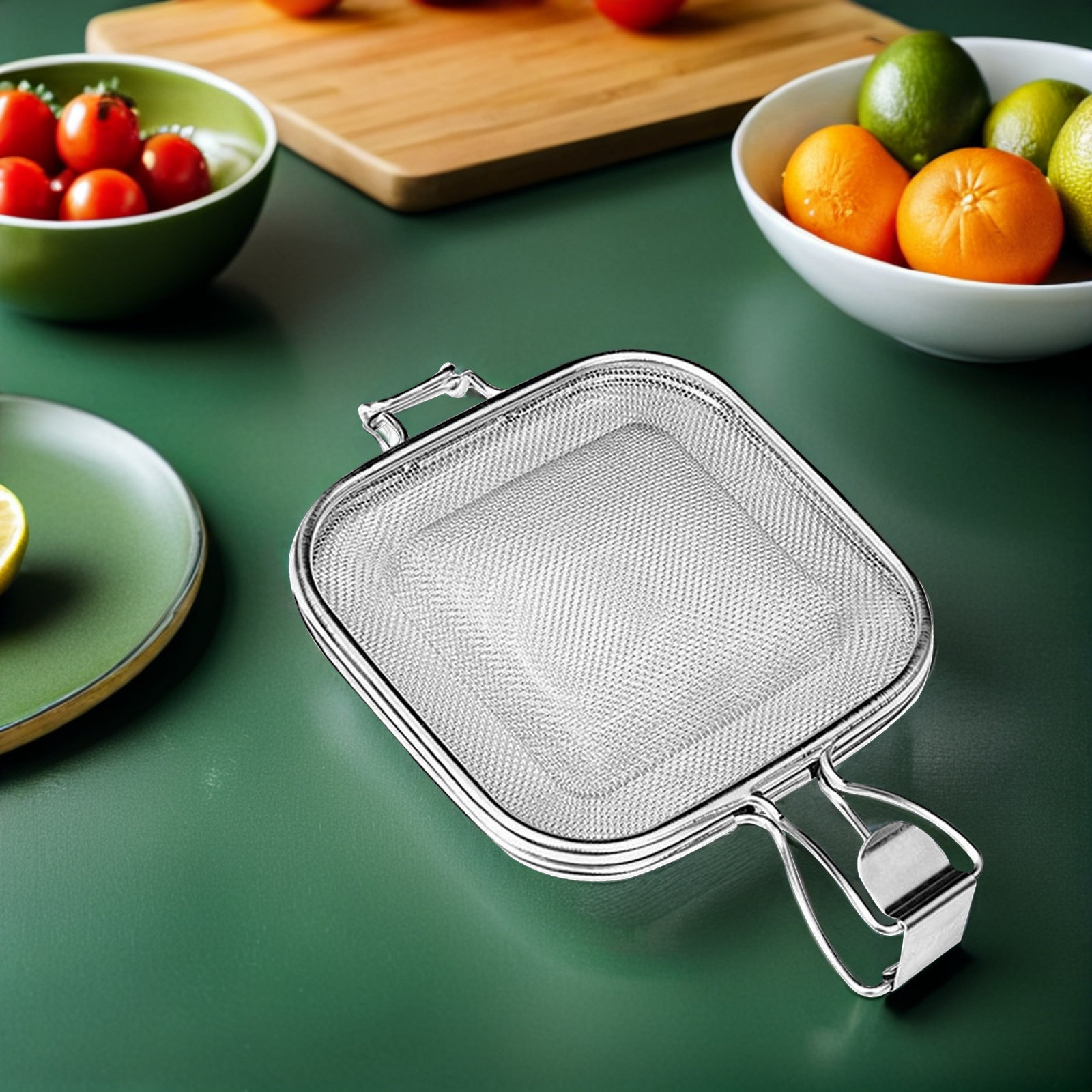 Kitchen Accessories For Baking - サンドイッチローストネット厚いベーキングホルダーオーブンパンクリップ家庭用パン焼きツールバーベキューグリルアクセサリーキッチン