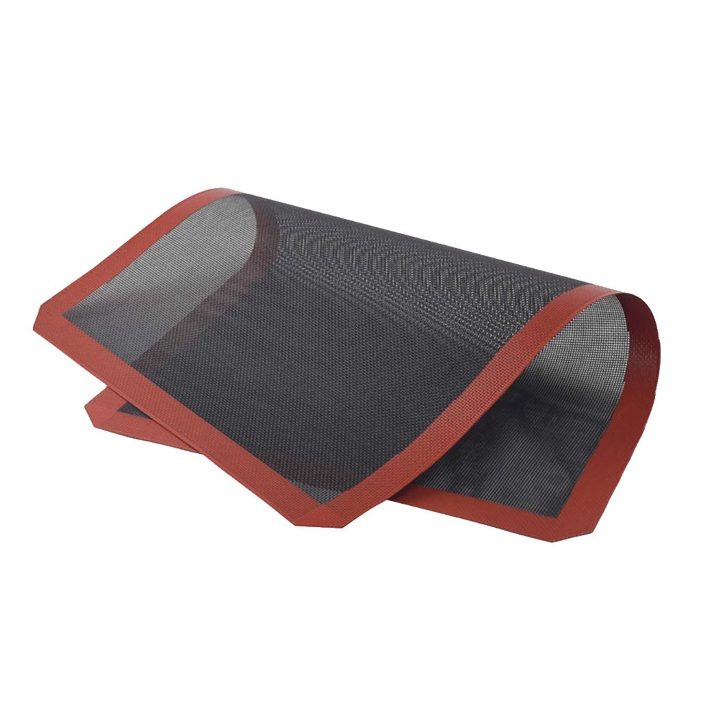 Kitchen Grade Baking Sheet - 食品グレードシリコン製パン焼きマット、穴あきメッシュライナーシート、キッチンベーキング用品セット用