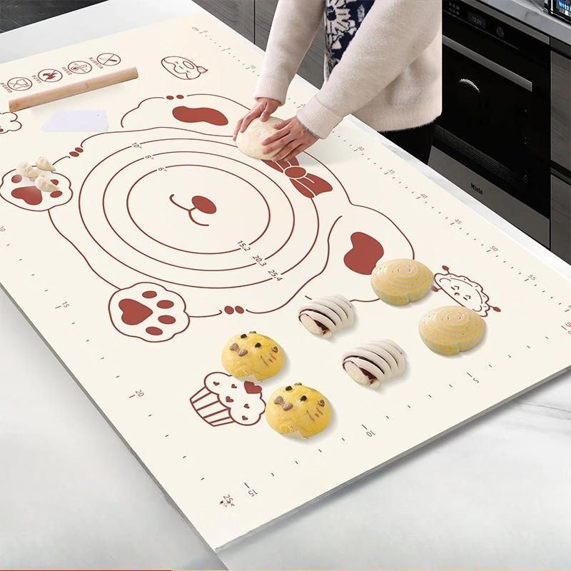 Kitchen Grade Baking Sheet - シリコーンパッドベーキングマットシート混練生地マットキッチンローリング生地ピザ大型生地ノンスティックマット