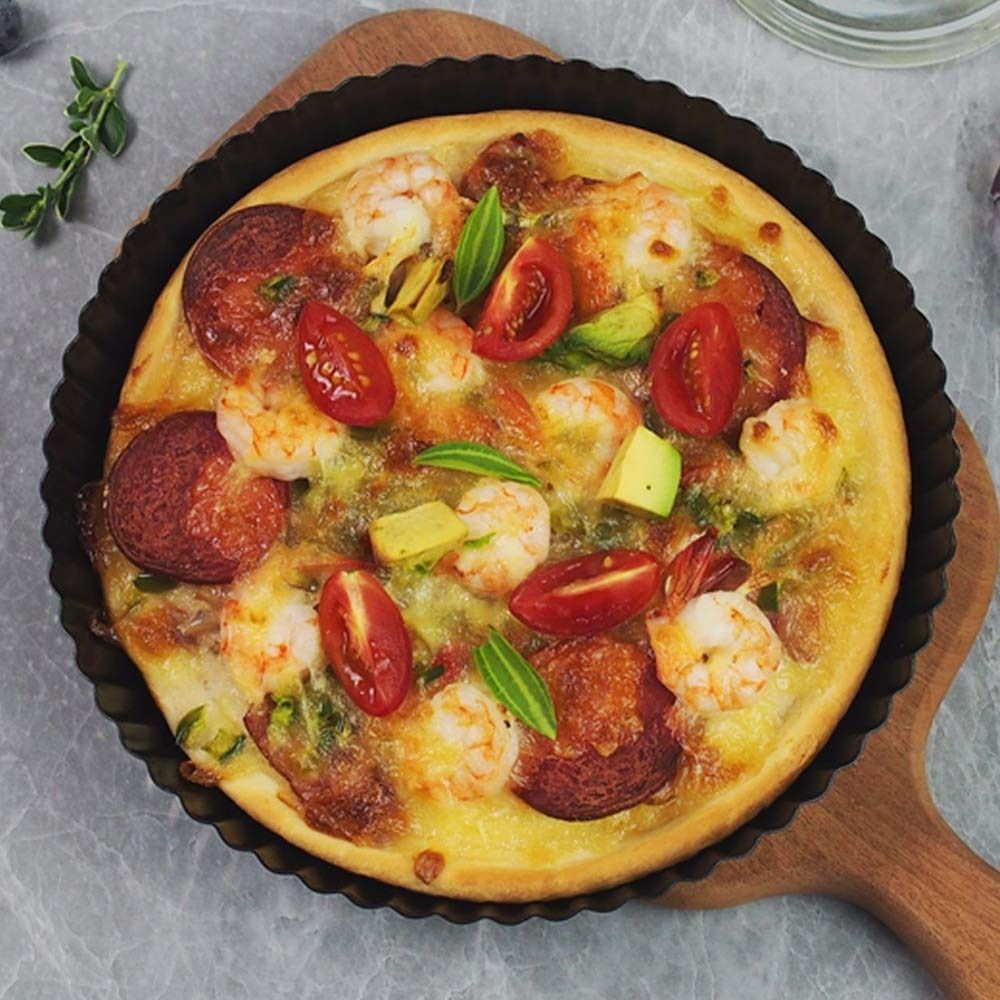 Tart Pan Loose - タルトパン 取り外し可能な底 ノンスティック型 簡単に掃除できる ルーズボトム ピザ型