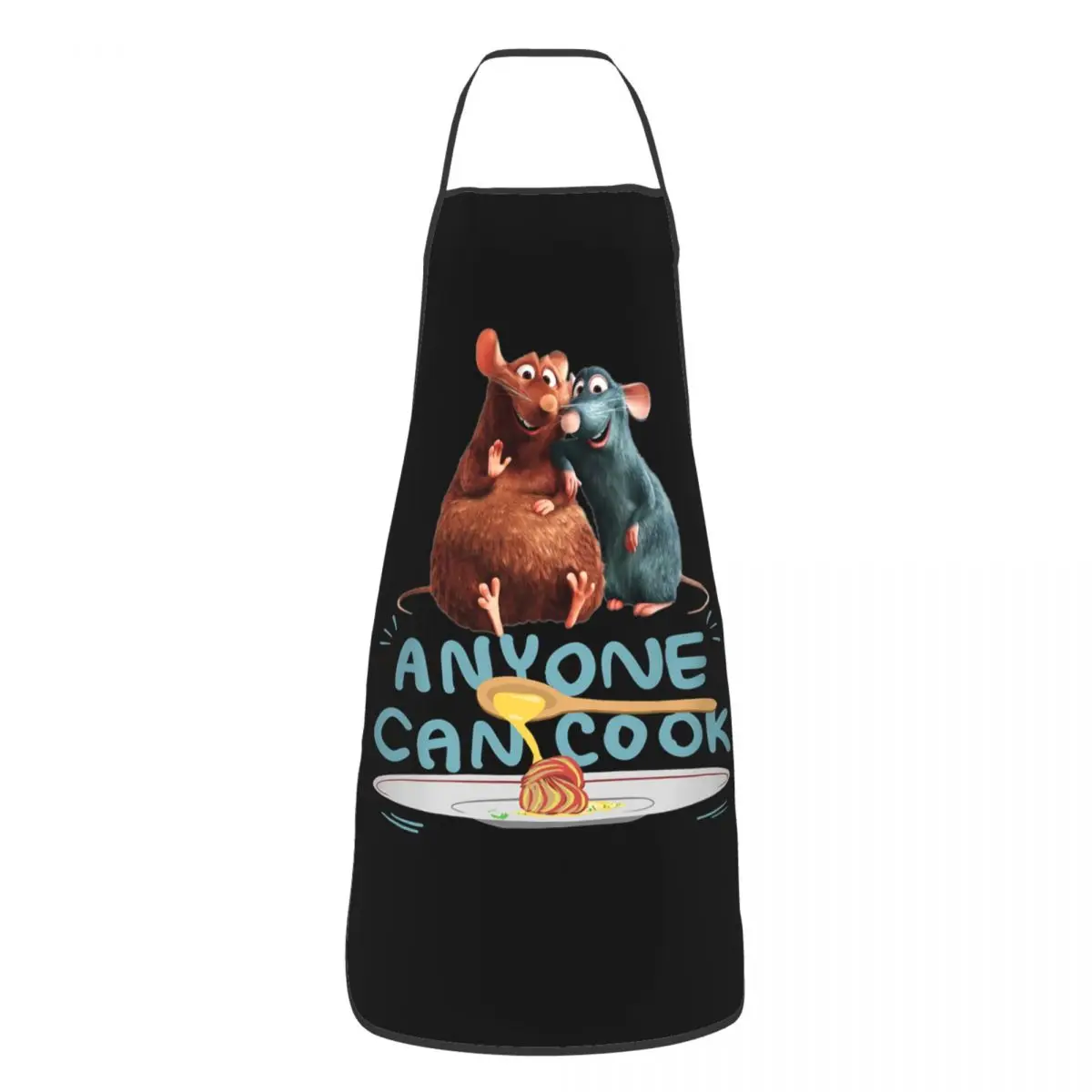 Kitchen Baking Cloth - 面白いRatatouille Remy-1男性と女性のためのエプロン、ユニセックスキッチンシェフのテーブル、調理、ベーキング、ガーデニングのための料理