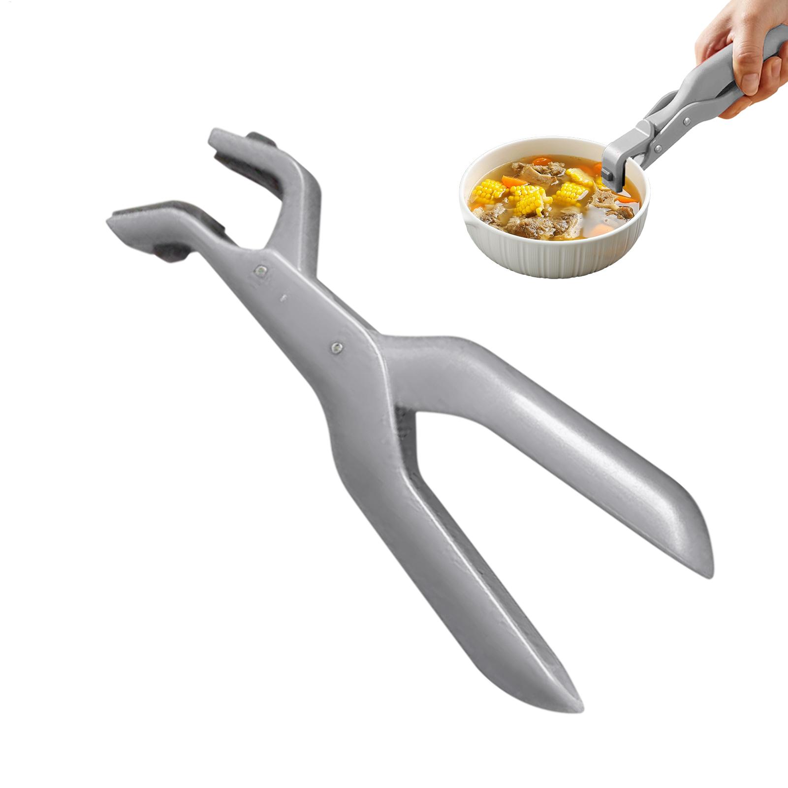Kitchen Oven Baking Pans - 熱い料理用プレートグリッパー、火傷防止クリップ、キッチン滑り止めボウルクランプホルダー、火傷防止ホームクリップ、フライパン、エアフライヤー、蒸し器用