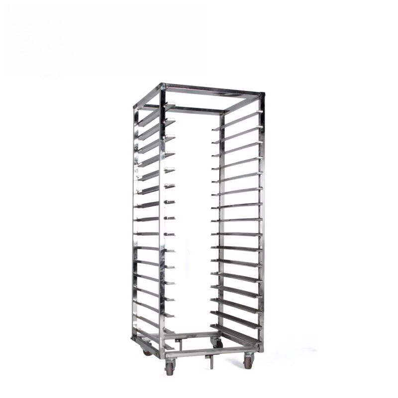 Kitchen Baking Cart - 中国製ステンレス製パン台車、パンオーブントロリーカートラック、収納キッチンカート、金属製冷却トレイラック、ベイクキッチンカート
