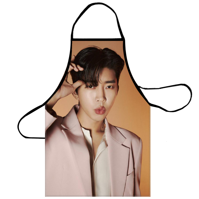 Kitchen Baking Cloth - 若いwoong 03男性と女性のためのシェフのエプロン、バーベキュー、調理、プロの調理、サイズ50x75cm、a2023.7.11