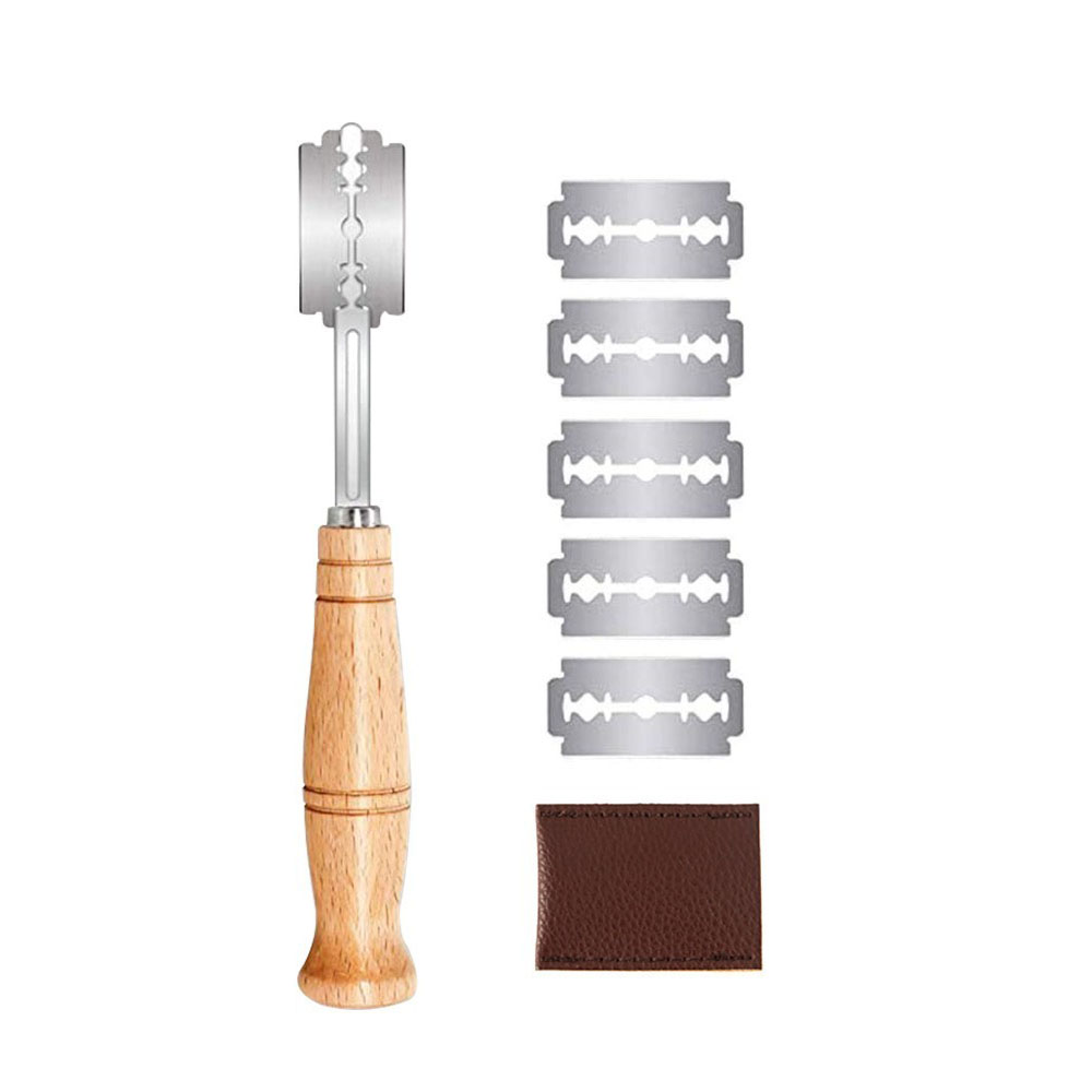 Dough Scraper Curved - プラスチック/木製パン切りナイフ、ベーカリースクレーパー、パンナイフ/スライサー/カッター、生地パン切りナイフ、刃付きパン切りナイフ、アーチ型カーブナイフ