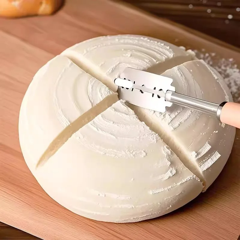 パン屋生地パンペストリーカッター 5 枚刃トースト湾曲バゲッ - Dough Scraper Curved のレビューと価格