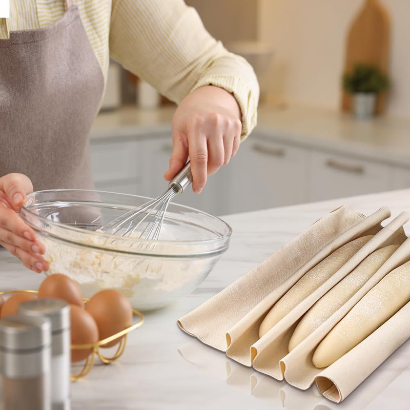 リネン生地発酵布生地ベーカーパン生地カシュペストリー発酵布ベ - Kitchen Baking Cloth のレビューと価格