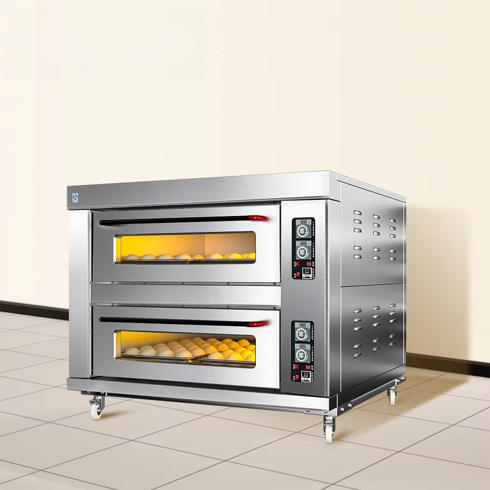 業務用2段4トレー式デッキオーブン、ベーカリー機器、パン焼き - Commercial Kitchen Baking Equipment のレビューと価格