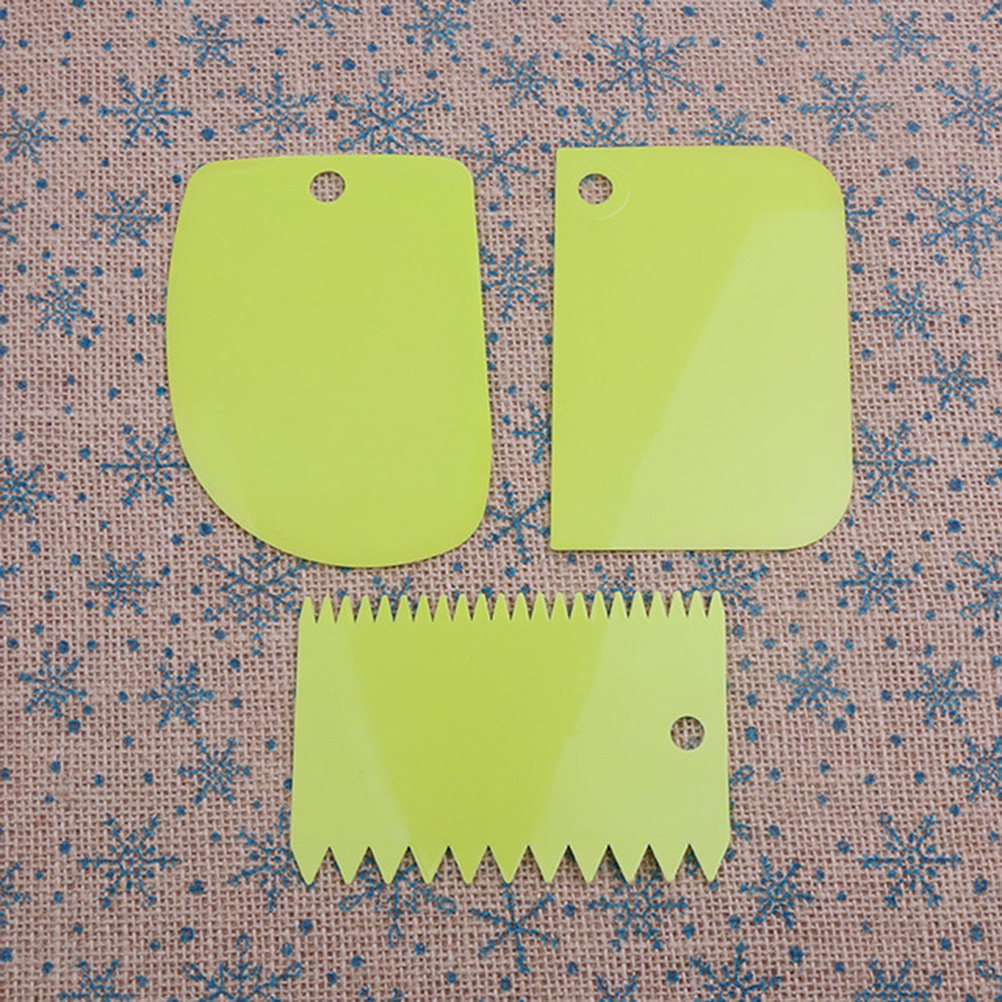 3個入り生地スクレーパー プレミアムプラスチック製ボウルスク - Dough Scraper Curved のレビューと価格