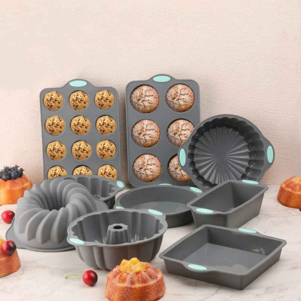 シリコーンケーキ型耐熱ノンスティックオーブンベーキングパン  - Kitchen Oven Baking Pans のレビューと価格