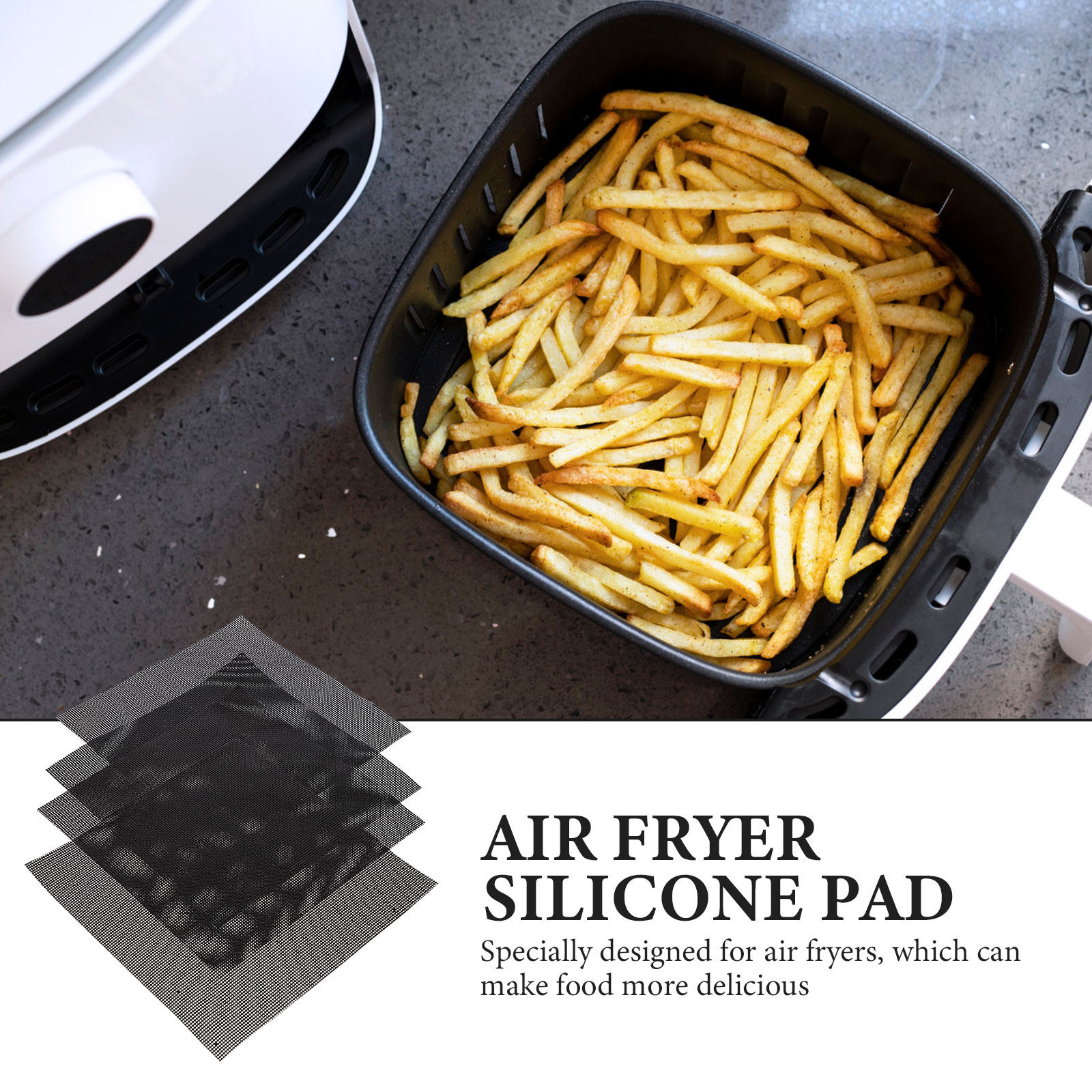 4 個エアフライヤーパッドノンスティックシリコンベーキングラ - Kitchen Accessories For Baking のレビューと価格