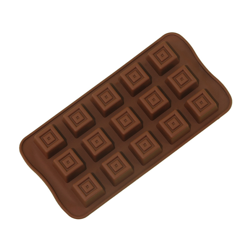 クラシックなスクエアチョコレートモールド、キャンディー、グミ - Kitchen Accessories For Baking のレビューと価格