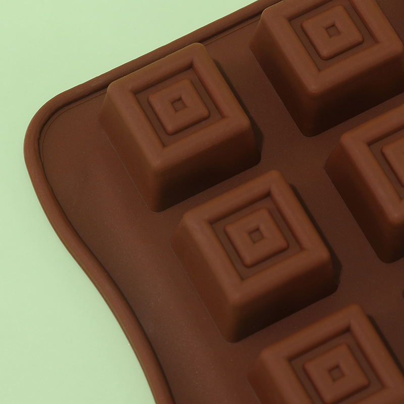 クラシックなスクエアチョコレートモールド、キャンディー、グミ - Kitchen Accessories For Baking のレビューと価格