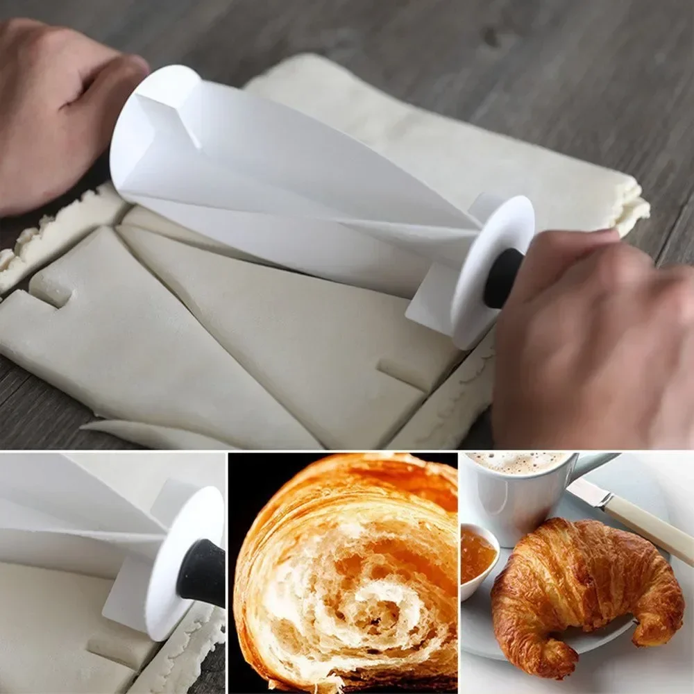 1pc クロワッサン生地カッタープラスチッククイック簡単ロー - Kitchen Roll Baking のレビューと価格