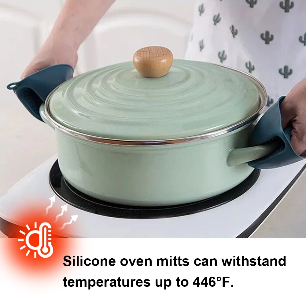 シリコン製オーブンミット、耐熱ピンチポットホルダー、滑り止め - Kitchen Oven Baking Pans のレビューと価格
