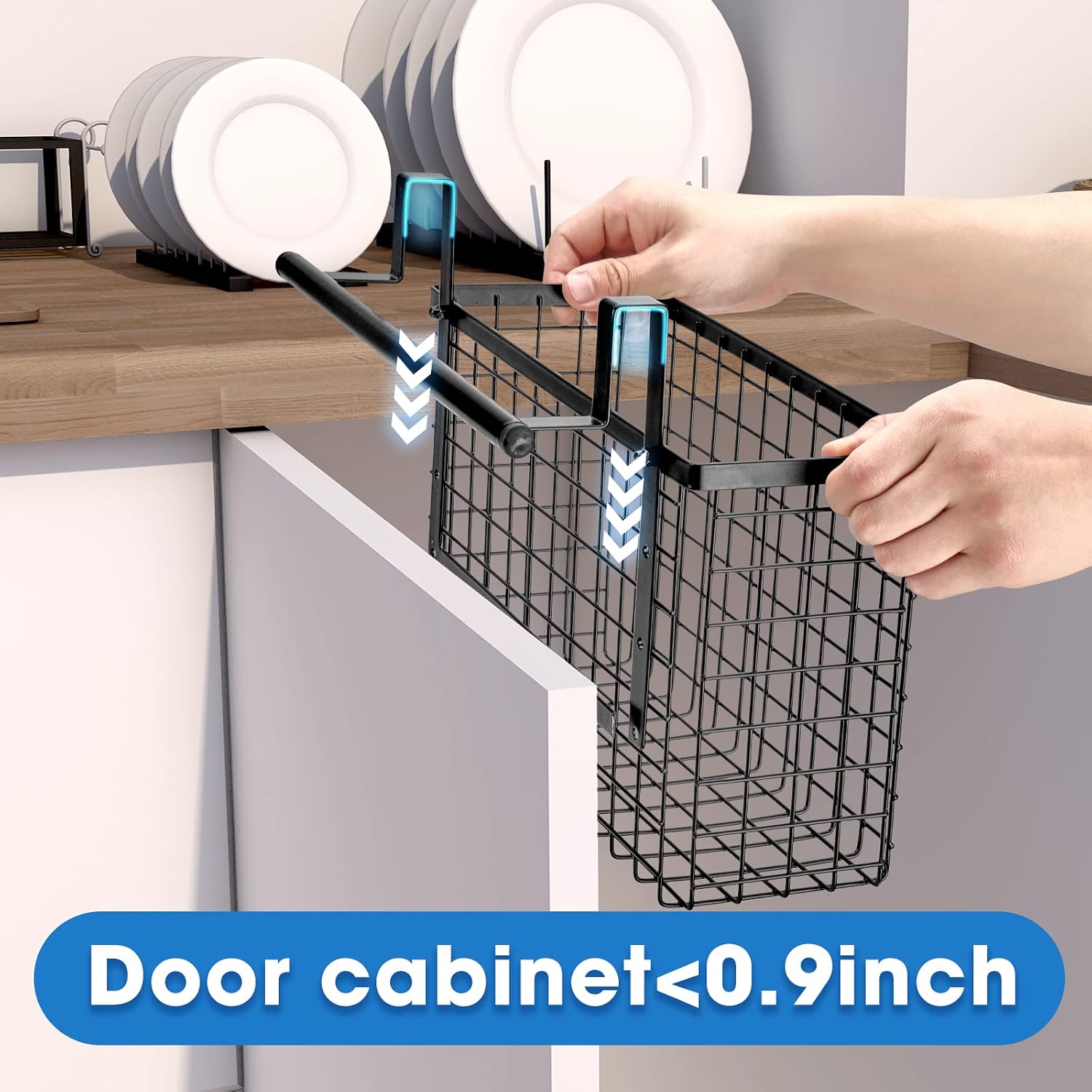 2パックキャビネットドアオーガナイザー、タオルバー付きキャビ - Kitchen Cabinet Baking Organizer のレビューと価格