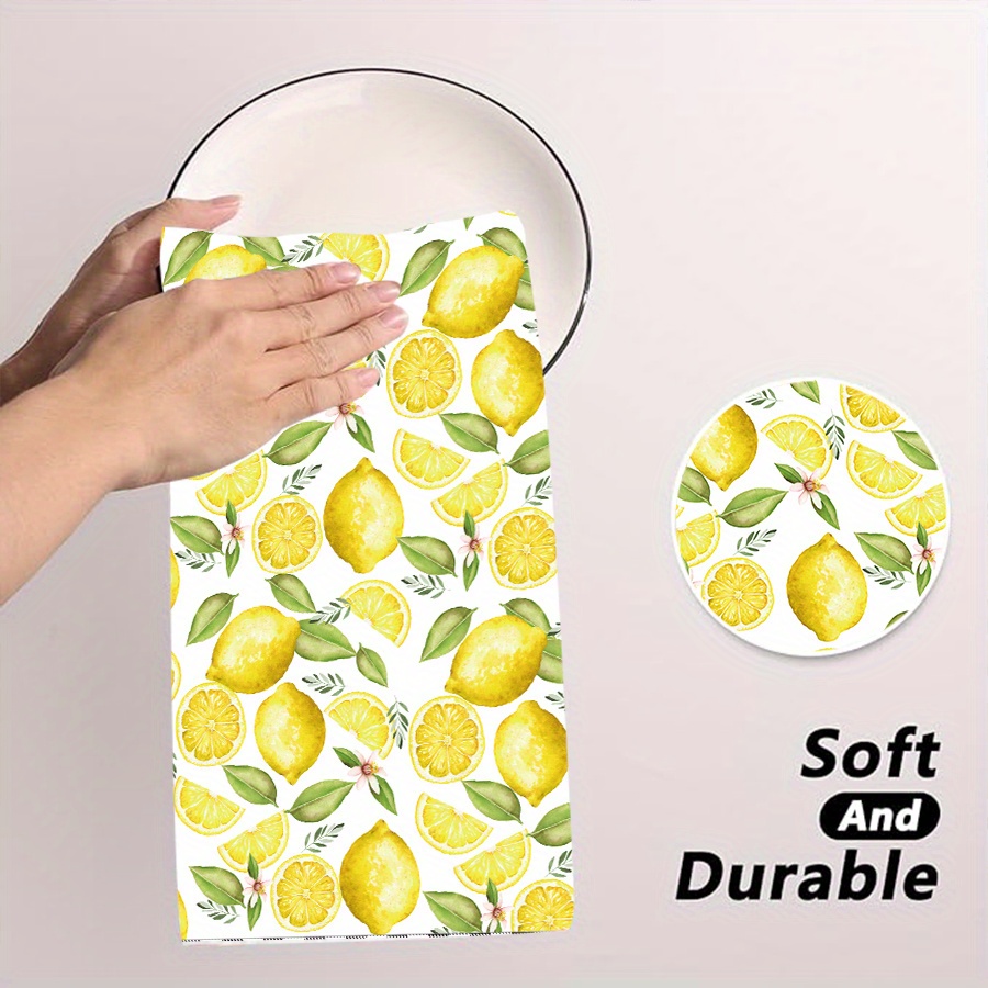 2枚セット、レモンリースキッチンタオル、40cm*60cmタ - Kitchen Baking Cloth のレビューと価格