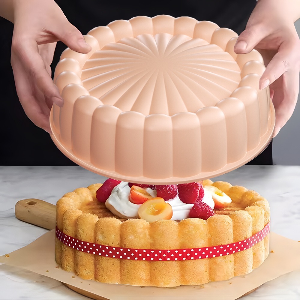 シリコーンシャーロットケーキパンテフロン加工ベーキングモール - Kitchen Oven Baking Pans のレビューと価格