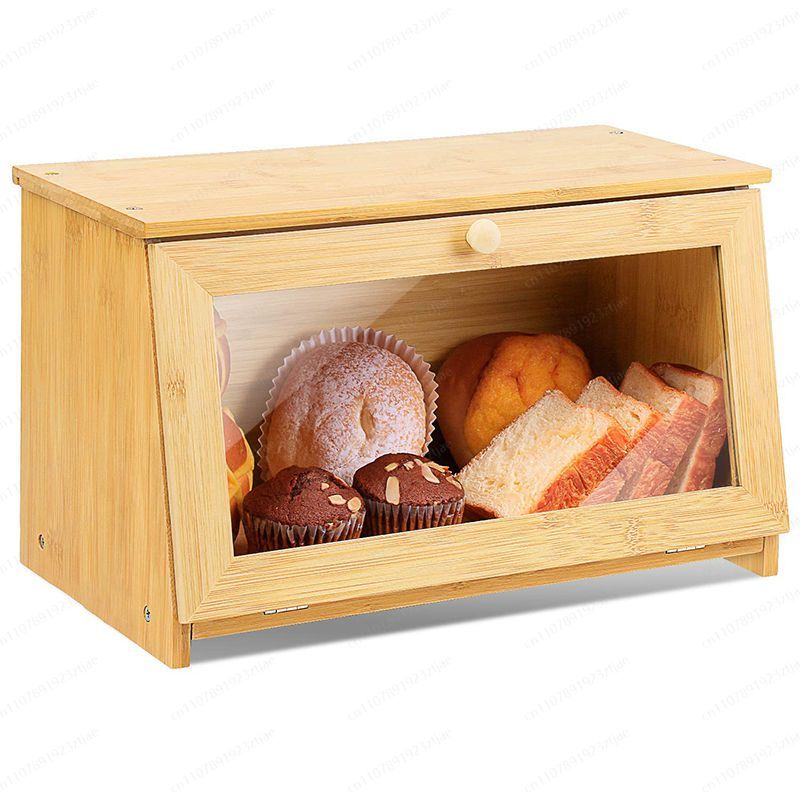 ガラス扉付きパン収納ディスプレイキャビネット、キッチンベーキ - Kitchen Cabinet Baking Organizer のレビューと価格