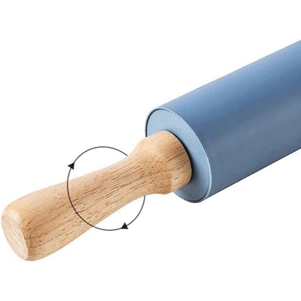 ノンスティックシリコンローリングピン木製ハンドルペストリー生 - Kitchen Roll Baking のレビューと価格