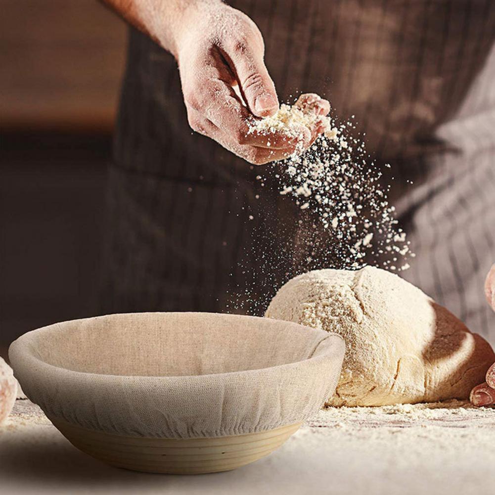 パン作りバスケットカバー食品グレードのパンプルーフボウルライ - Kitchen Baking Cloth のレビューと価格