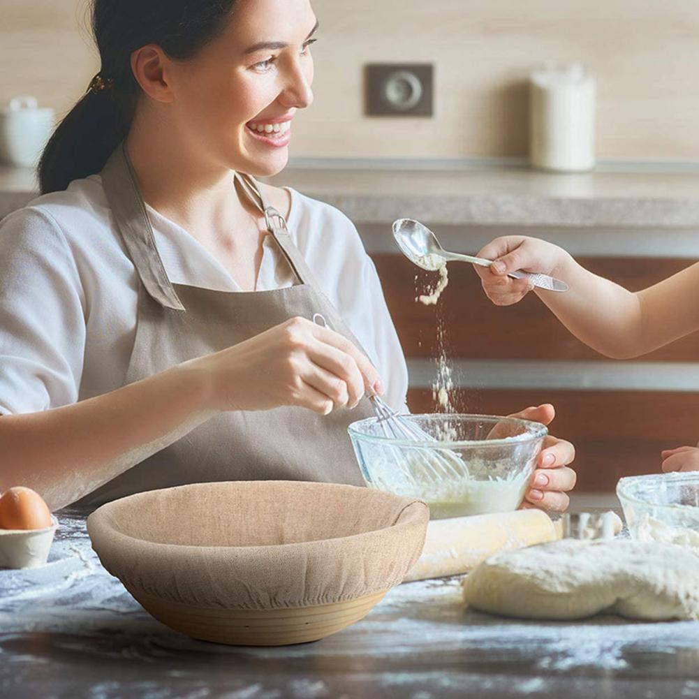パン作りバスケットカバー食品グレードのパンプルーフボウルライ - Kitchen Baking Cloth のレビューと価格