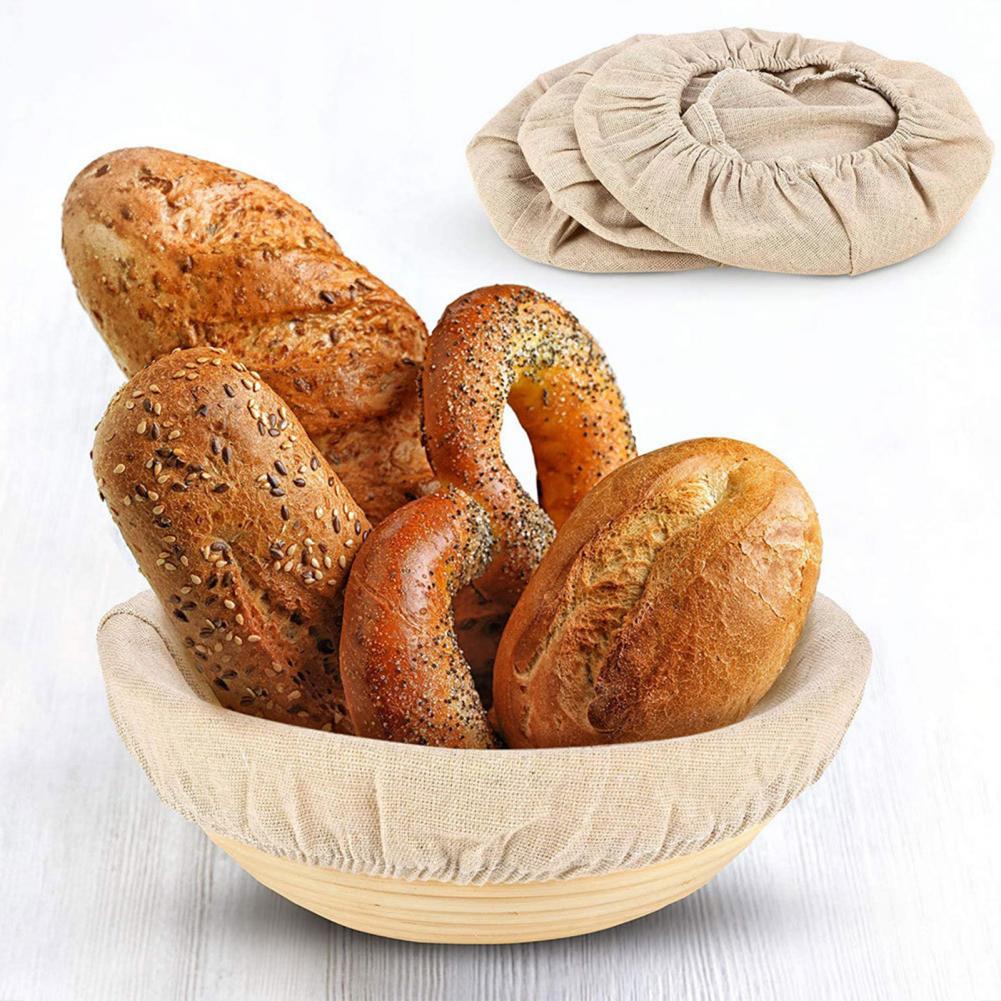パン作りバスケットカバー食品グレードのパンプルーフボウルライ - Kitchen Baking Cloth のレビューと価格