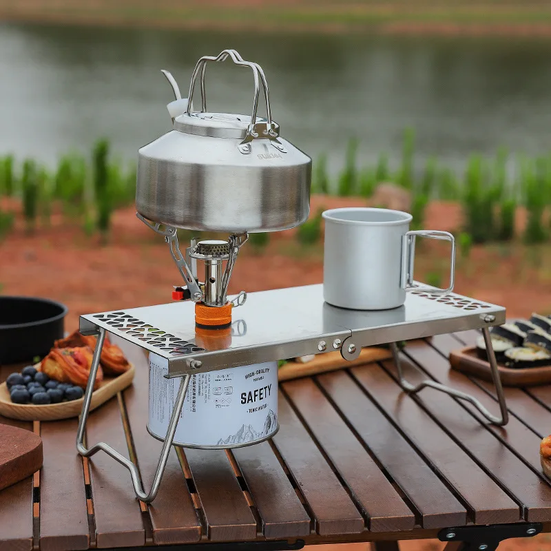 屋外ポータブルミニティーテーブルステンレス鋼スプライシング折 - Mini Kitchen Baking のレビューと価格