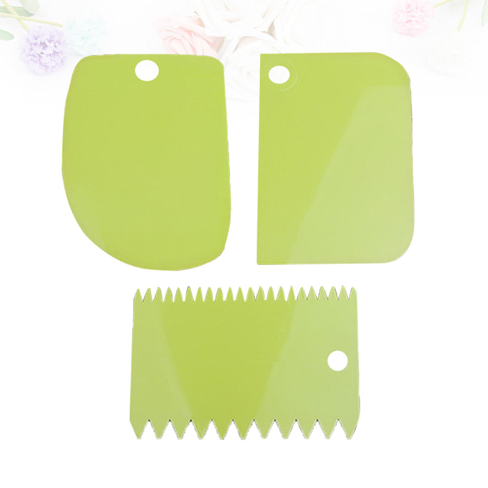 3個入り生地スクレーパー プラスチック製ボウルスクレーパー  - Dough Scraper Curved のレビューと価格