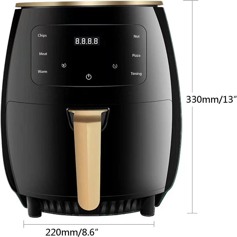 最高の6L電気エアフライヤー、最新のスマートタッチスクリーン - Mini Kitchen Baking のレビューと価格