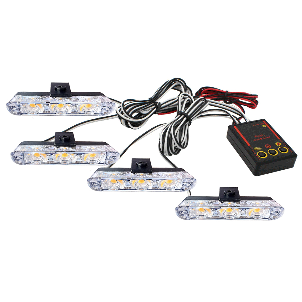 12V車用グリルストロボライトヘッド4x3 LEDミニフラッ - Mini Kitchen Baking のレビューと価格