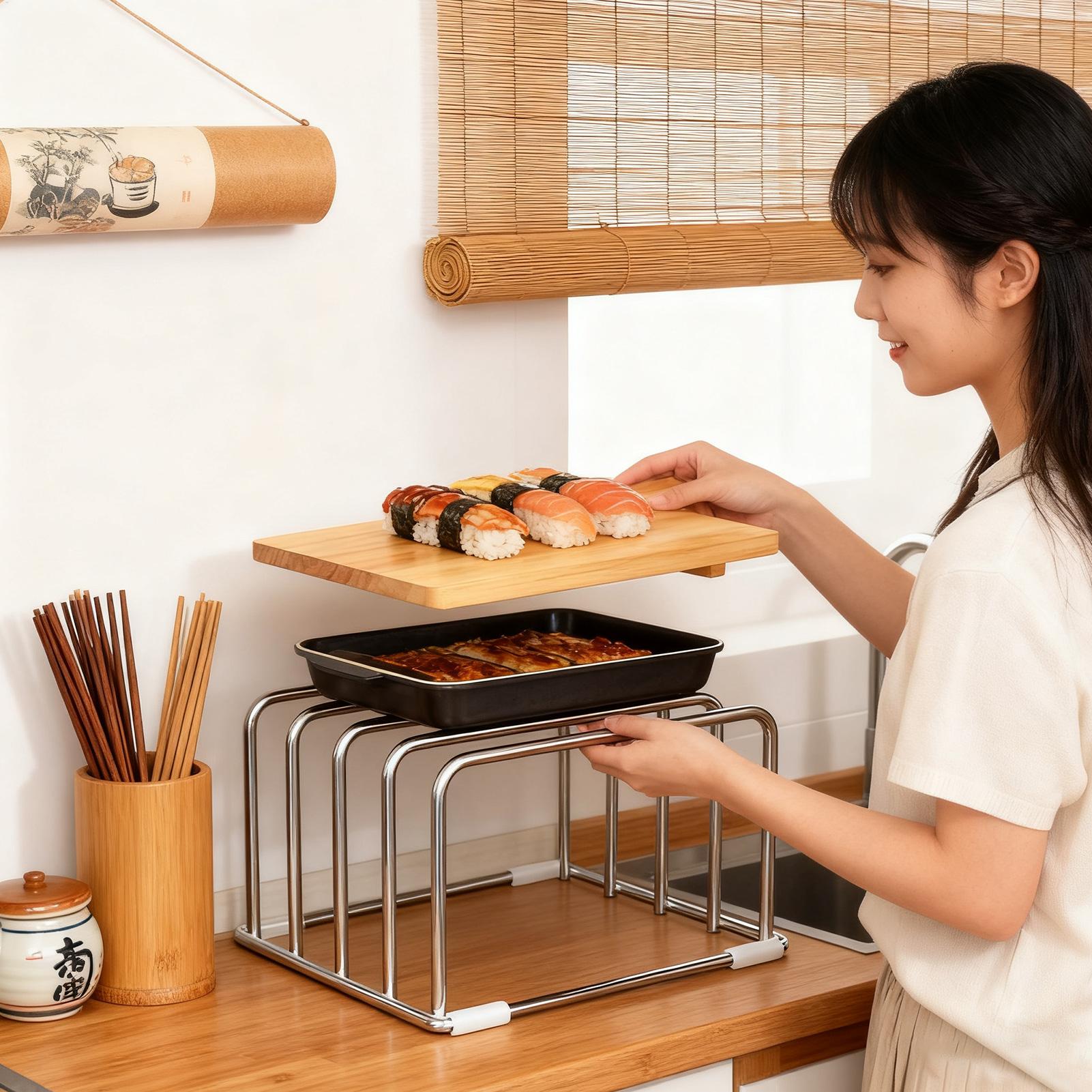 野菜まな板収納ラック まな板ホルダーキャビネット 製菓道具オ - Kitchen Cabinet Baking Organizer のレビューと価格