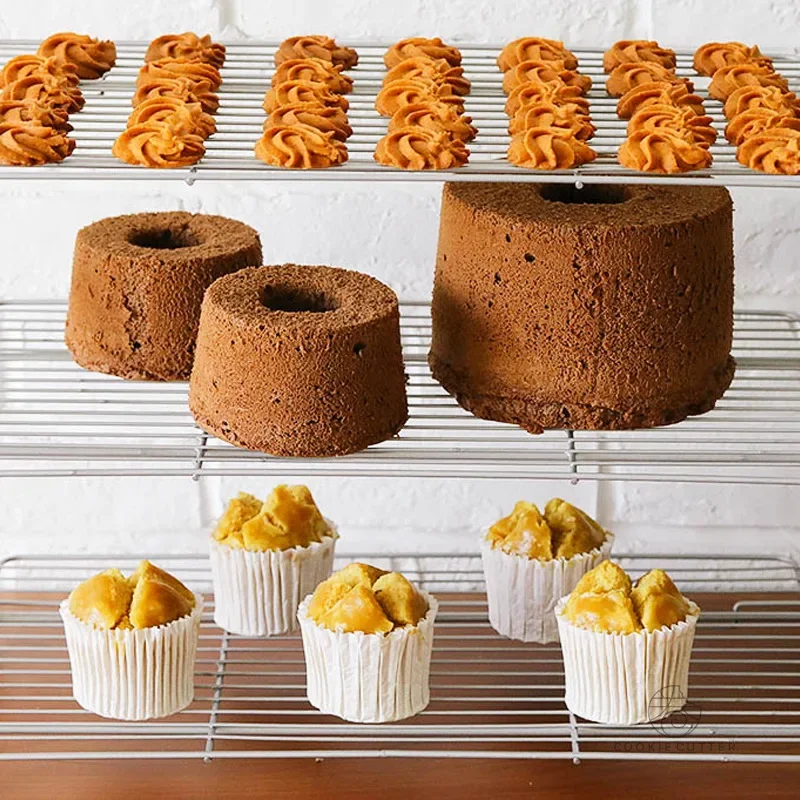 折りたたみ式多層ケーキ冷却ラックノンスティック放熱ペストリー - Kitchen Accessories For Baking のレビューと価格