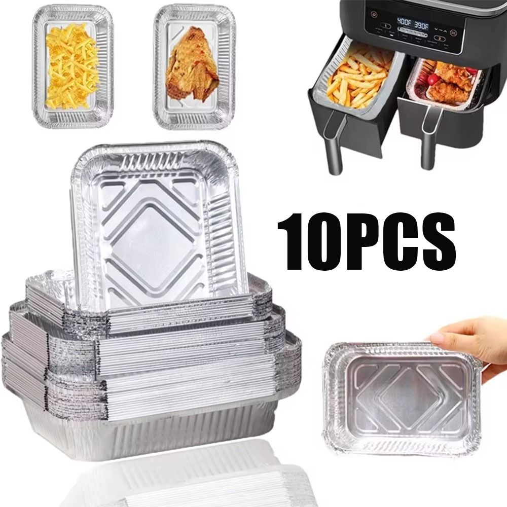 10 個使い捨てアルミ箔食品保存容器オーブンベーキングパン調 - Kitchen Oven Baking Pans のレビューと価格