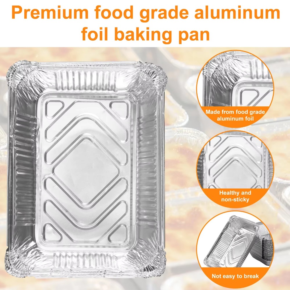 10 個使い捨てアルミ箔食品保存容器オーブンベーキングパン調 - Kitchen Oven Baking Pans のレビューと価格