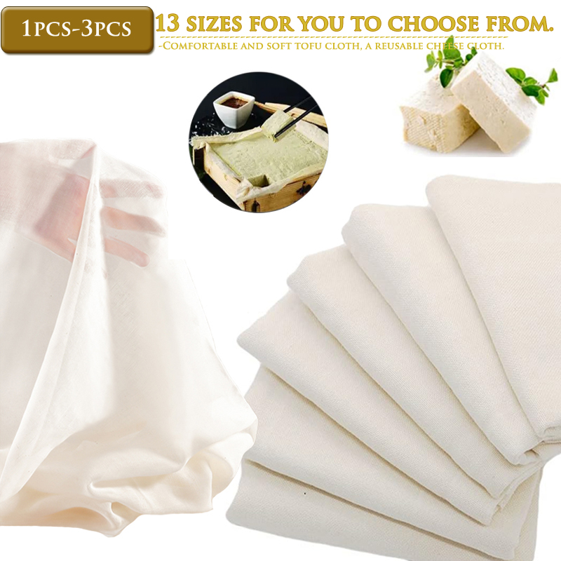 綿ガーゼモスリン豆腐チーズ豆乳ワインフィルター布キット DI - Kitchen Baking Cloth のレビューと価格