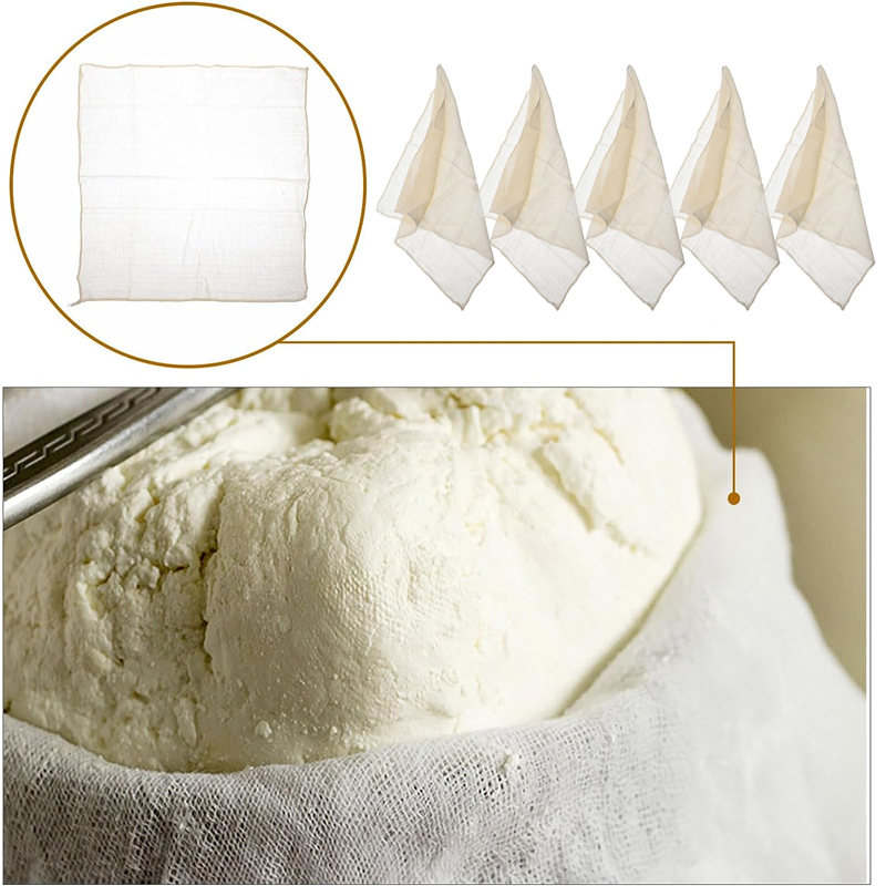 綿ガーゼモスリン豆腐チーズ豆乳ワインフィルター布キット DI - Kitchen Baking Cloth のレビューと価格