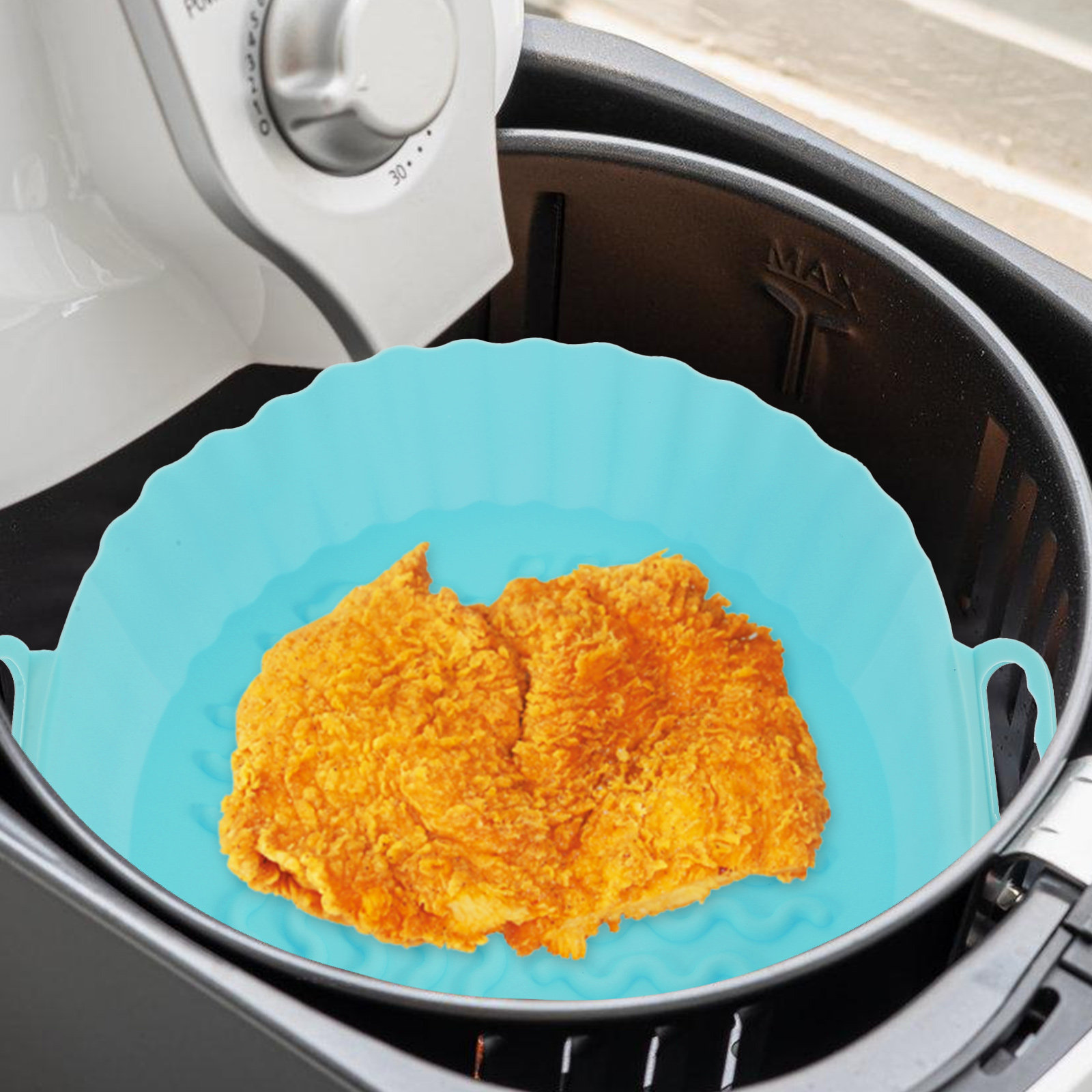 2 個のシリコンベーキングマットエアフライヤー用ノンスティッ - Kitchen Accessories For Baking のレビューと価格