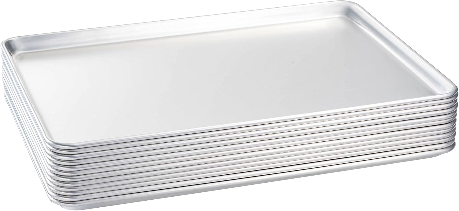 フルサイズ業務用アルミ製ベーキングシートパンセット、大型18 - Kitchen Oven Baking Pans のレビューと価格