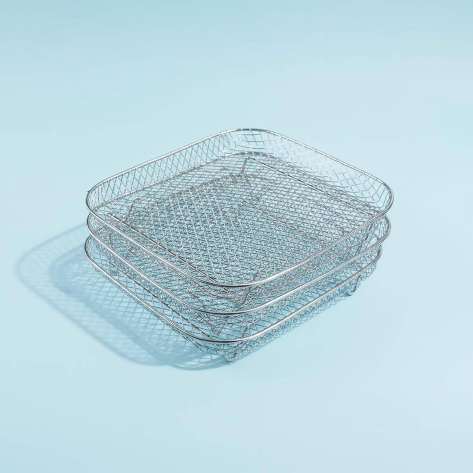 エアフライヤーラック耐熱3段メッシュバスケットキッチンアクセ - Kitchen Accessories For Baking のレビューと価格
