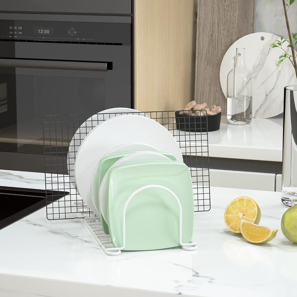 キャビネット用縦型ディッシュオーガナイザー、10.5インチの - Kitchen Cabinet Baking Organizer のレビューと価格