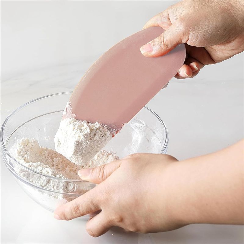 ABAH-シリコンボウルスクレーパー 柔軟な曲線エッジ 食品 - Dough Scraper Curved のレビューと価格