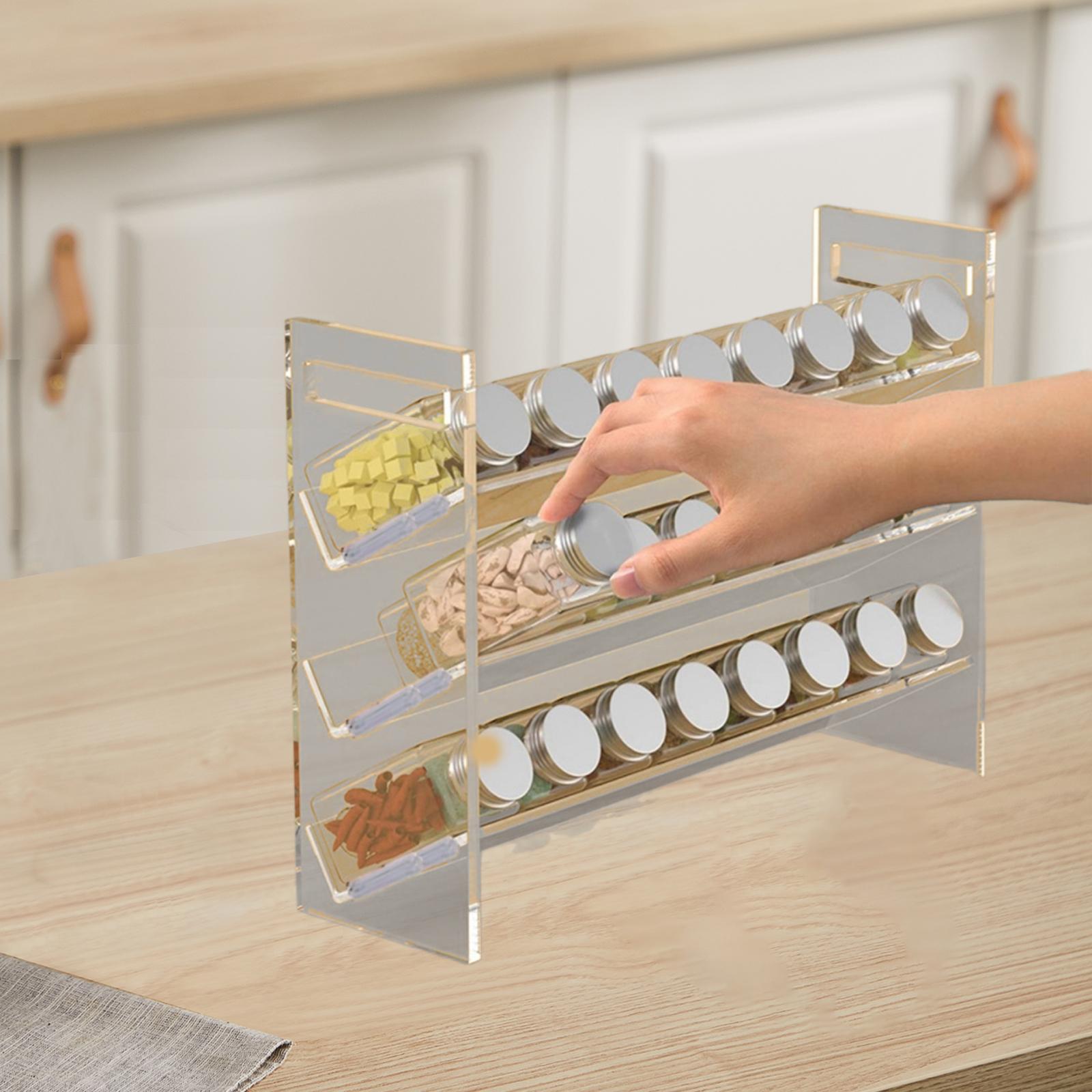アクリル製スパイスラック、デザート棚、香水オーガナイザー、ス - Kitchen Cabinet Baking Organizer のレビューと価格