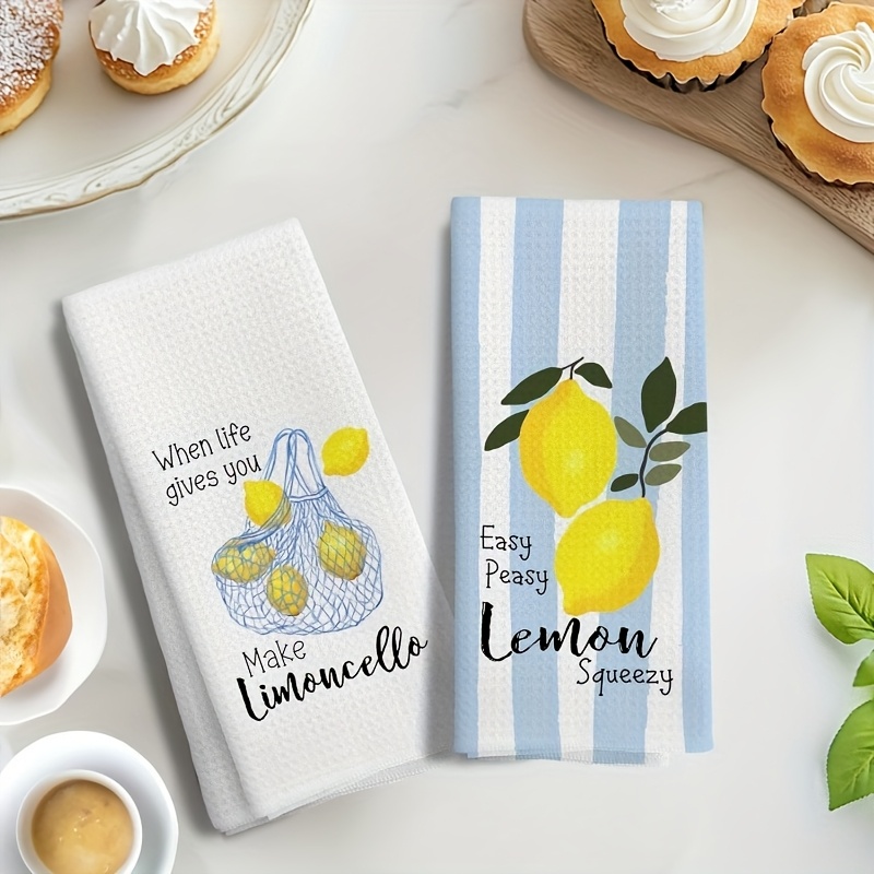 2枚セット、レモンメッシュキッチンタオル、40cm*60cm - Kitchen Baking Cloth のレビューと価格