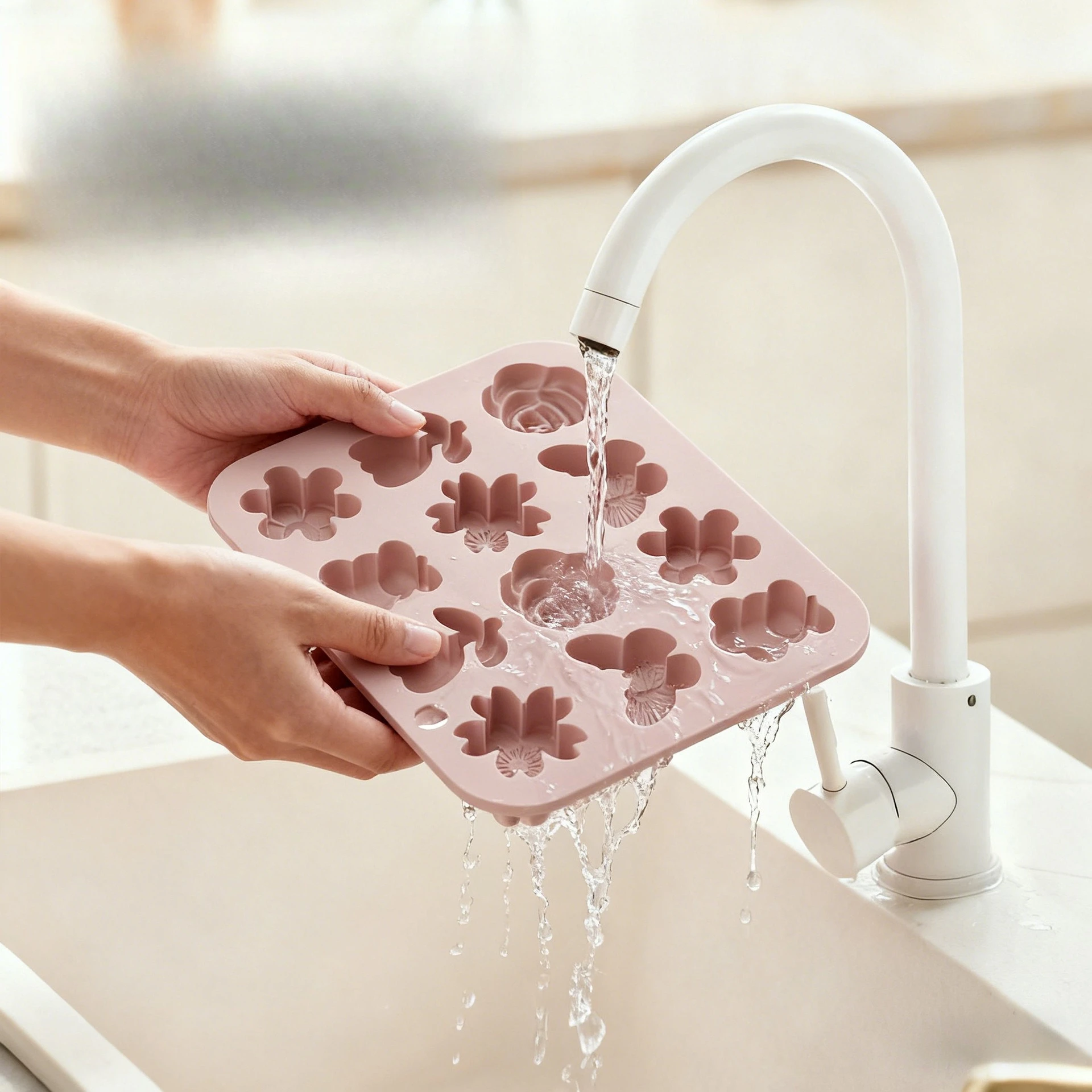 シリコン製フラワーシェイプケーキ型、マフィン、ビスケット用ノ - Kitchen Accessories For Baking のレビューと価格