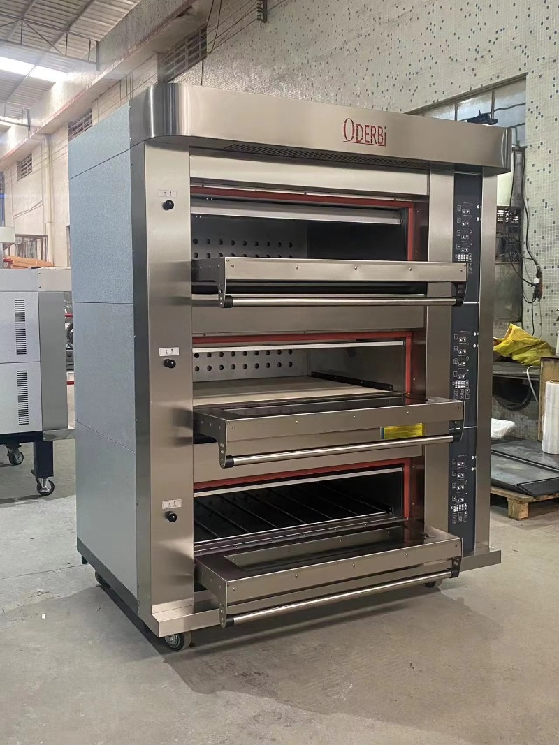 業務用カスタマイズ3段6トレイガスオーブン ピザ・パン・ケー - Commercial Kitchen Baking Equipment のレビューと価格
